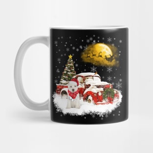 Red Truck Xmas Tree West Highland White Terrier Christmas Mug